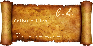 Czibula Lina névjegykártya